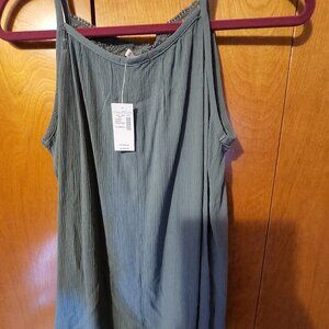 Maurices sage green dressy tank to